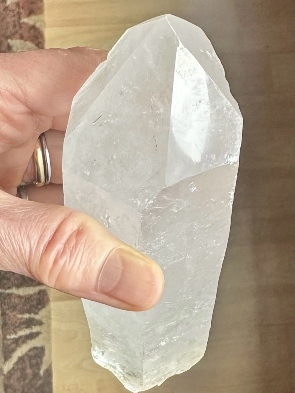 7.5in X 2in Natural
Quartz Crystal Point